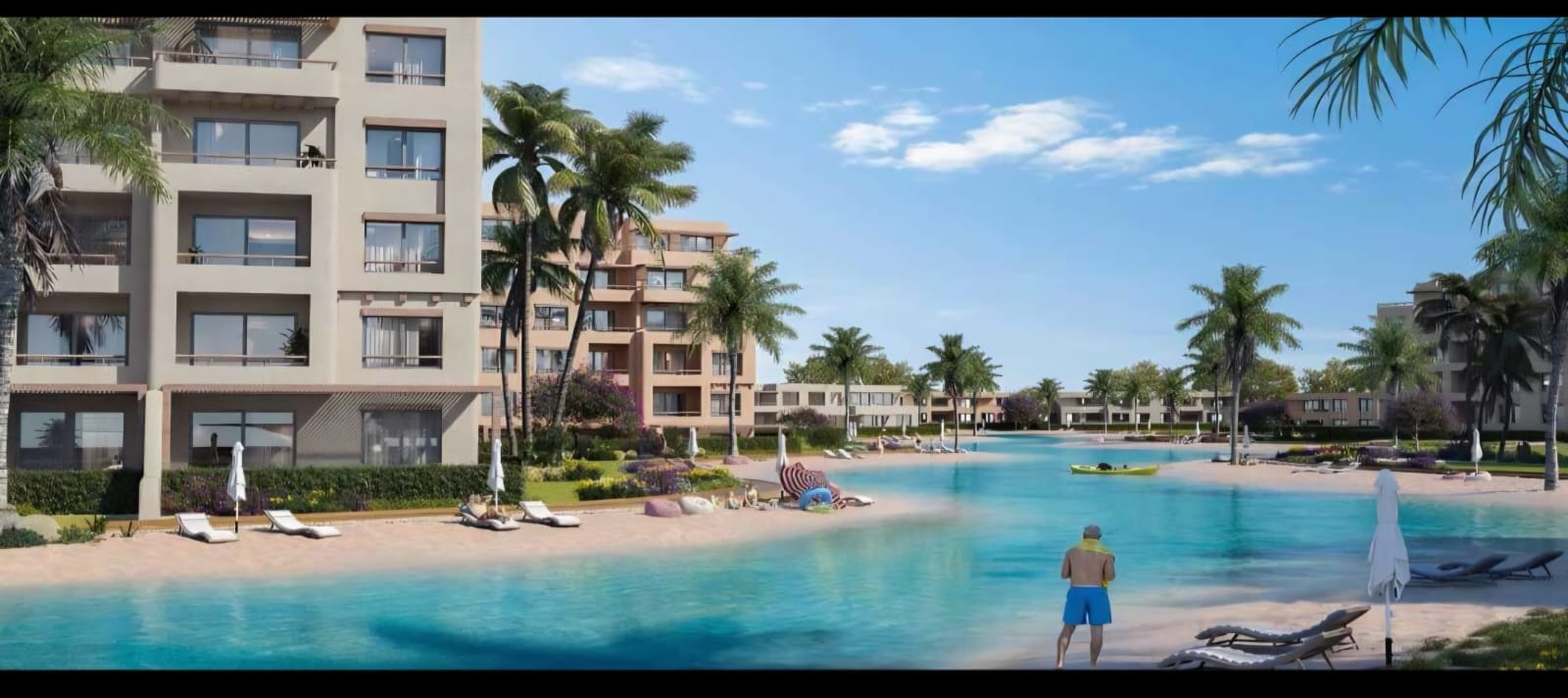 شاليه 2 غرف للبيع في Hacienda Waters الساحل الشمالي — صورة 1