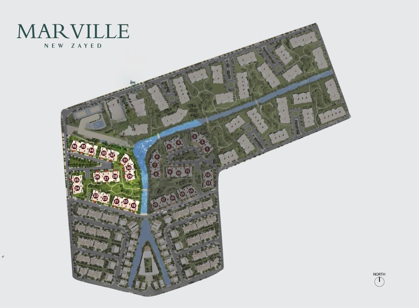 شقة 3 غرف للبيع في Marville الشيخ زايد — صورة 2