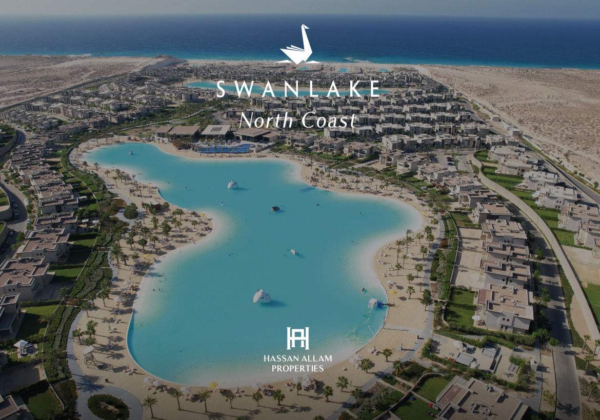 شاليه 4 غرف للبيع في Swan Lake North Coast الساحل الشمالي — صورة 1