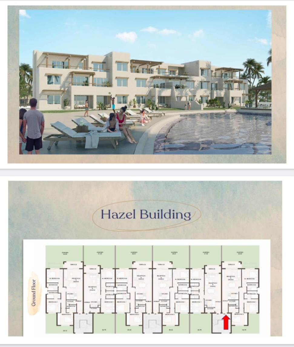 شاليه 3 غرف للبيع في Hacienda West الساحل الشمالي — صورة 2