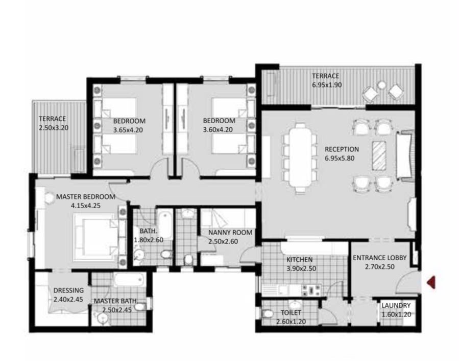 بنتهاوس 4 غرف للبيع في OCTOBER PLAZA 6 أكتوبر — صورة 1