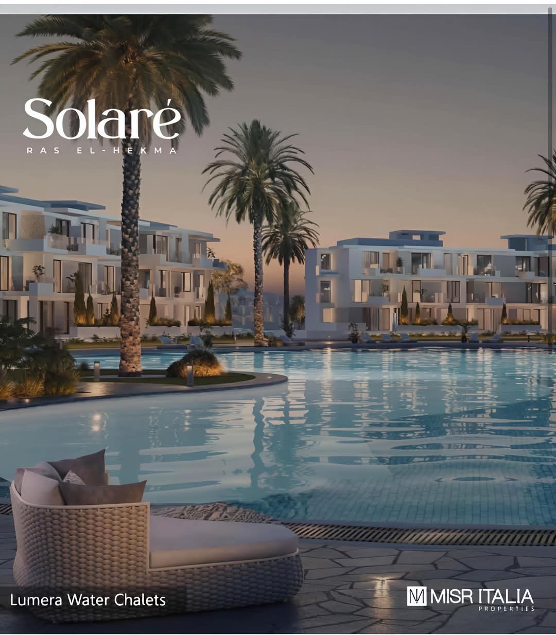 شاليه 2 غرف للبيع في Solare الساحل الشمالي — صورة 1